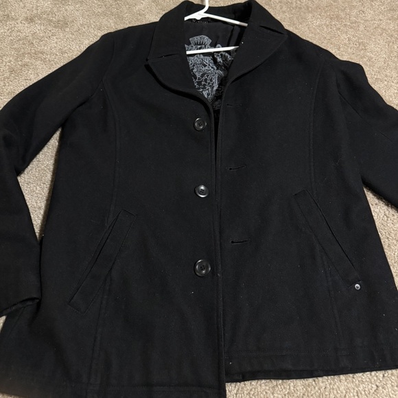 Black Rivet Jackets & Coats Mens Black Rivet Peacoat Poshmark